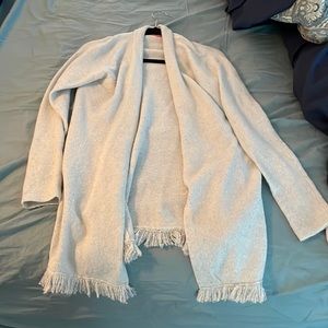 Lilly Pulitzer Silver Metallic Tatum Cardigan Size Large NWT